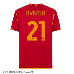 AS Roma Paulo Dybala #21 Thuis tenue 2023-24 Korte Mouw