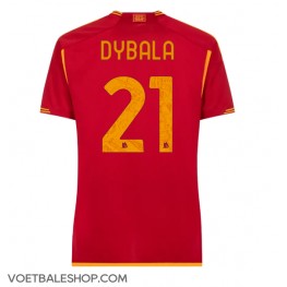 AS Roma Paulo Dybala #21 Thuis tenue Dames 2023-24 Korte Mouw