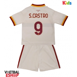 AS Roma Santiago Castro #9 Uit tenue Kids 2026-27 Korte Mouw (+ Korte broeken)