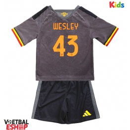 AS Roma Wesley Franca #43 Derde tenue Kids 2026-27 Korte Mouw (+ Korte broeken)