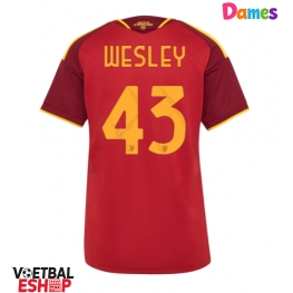 AS Roma Wesley Franca #43 Thuis tenue Dames 2026-27 Korte Mouw