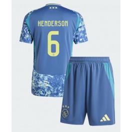 Ajax Jordan Henderson #6 Uit tenue Kids 2024-25 Korte Mouw (+ Korte broeken)