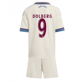 Ajax Kasper Dolberg #9 Derde tenue Kids 2025-26 Korte Mouw (+ Korte broeken)