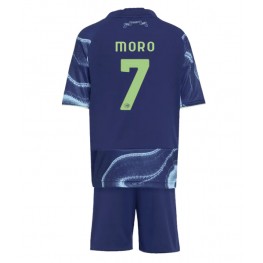 Ajax Raul Moro #7 Uit tenue Kids 2025-26 Korte Mouw (+ Korte broeken)