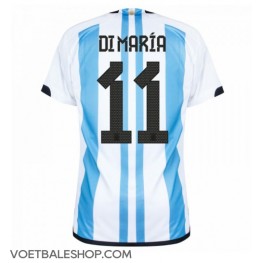 Argentinië Angel Di Maria #11 Thuis tenue WK 2022 Korte Mouw