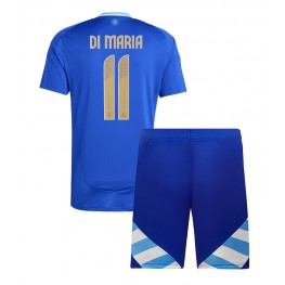 Argentinië Angel Di Maria #11 Uit tenue Kids Copa America 2024 Korte Mouw (+ Korte broeken)