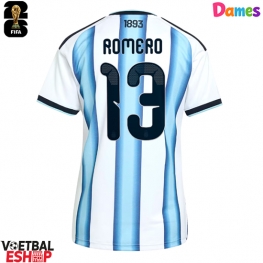 Argentinië Cristian Romero #13 Thuis tenue Dames WK 2026 Korte Mouw