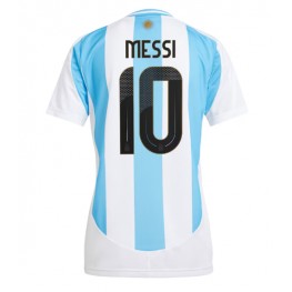 Argentinië Lionel Messi #10 Thuis tenue Dames Copa America 2024 Korte Mouw