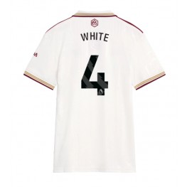 Arsenal Ben White #4 Derde tenue Dames 2025-26 Korte Mouw