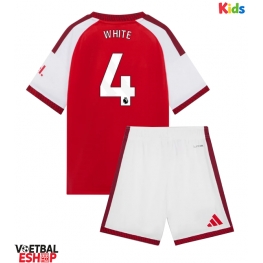 Arsenal Ben White #4 Thuis tenue Kids 2026-27 Korte Mouw (+ Korte broeken)