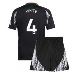 Arsenal Ben White #4 Uit tenue Kids 2024-25 Korte Mouw (+ Korte broeken)