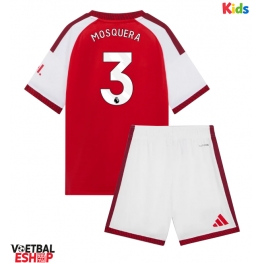 Arsenal Cristhian Mosquera #3 Thuis tenue Kids 2026-27 Korte Mouw (+ Korte broeken)