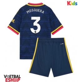 Arsenal Cristhian Mosquera #3 Uit tenue Kids 2026-27 Korte Mouw (+ Korte broeken)