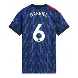Arsenal Gabriel Magalhaes #6 Uit tenue Dames 2025-26 Korte Mouw Arsenal Gabriel Magalhaes #6 Uit tenue Dames 2025-26 Korte Mouw