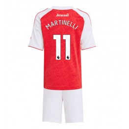 Arsenal Gabriel Martinelli #11 Thuis tenue Kids 2025-26 Korte Mouw (+ Korte broeken)