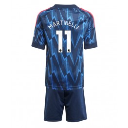 Arsenal Gabriel Martinelli #11 Uit tenue Kids 2025-26 Korte Mouw (+ Korte broeken)