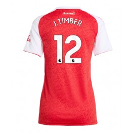 Arsenal Jurrien Timber #12 Thuis tenue Dames 2025-26 Korte Mouw Arsenal Jurrien Timber #12 Thuis tenue Dames 2025-26 Korte Mouw