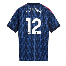 Arsenal Jurrien Timber #12 Uit tenue 2025-26 Korte Mouw