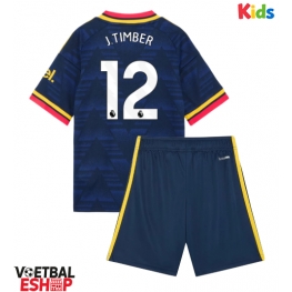 Arsenal Jurrien Timber #12 Uit tenue Kids 2026-27 Korte Mouw (+ Korte broeken)
