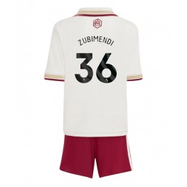 Arsenal Martin Zubimendi #36 Derde tenue Kids 2025-26 Korte Mouw (+ Korte broeken)
