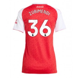 Arsenal Martin Zubimendi #36 Thuis tenue Dames 2025-26 Korte Mouw Arsenal Martin Zubimendi #36 Thuis tenue Dames 2025-26 Korte Mouw