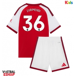 Arsenal Martin Zubimendi #36 Thuis tenue Kids 2026-27 Korte Mouw (+ Korte broeken)