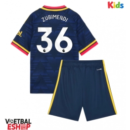 Arsenal Martin Zubimendi #36 Uit tenue Kids 2026-27 Korte Mouw (+ Korte broeken)