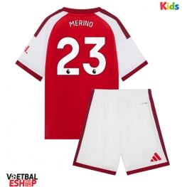 Arsenal Mikel Merino #23 Thuis tenue Kids 2026-27 Korte Mouw (+ Korte broeken)