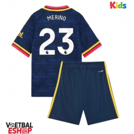 Arsenal Mikel Merino #23 Uit tenue Kids 2026-27 Korte Mouw (+ Korte broeken)