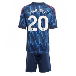 Arsenal Noni Madueke #20 Uit tenue Kids 2025-26 Korte Mouw (+ Korte broeken)