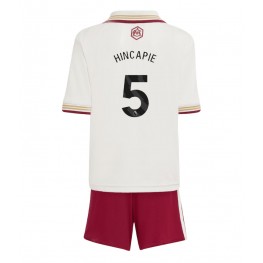 Arsenal Piero Hincapie #5 Derde tenue Kids 2025-26 Korte Mouw (+ Korte broeken)