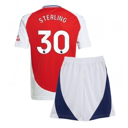 Arsenal Raheem Sterling #30 Thuis tenue Kids 2024-25 Korte Mouw (+ Korte broeken)