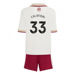 Arsenal Riccardo Calafiori #33 Derde tenue Kids 2025-26 Korte Mouw (+ Korte broeken)