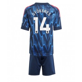 Arsenal Viktor Gyokeres #14 Uit tenue Kids 2025-26 Korte Mouw (+ Korte broeken)