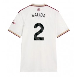 Arsenal William Saliba #2 Derde tenue 2025-26 Korte Mouw