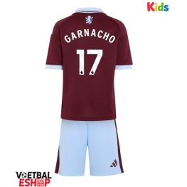 Aston Villa Alejandro Garnacho #17 Thuis tenue Kids 2026-27 Korte Mouw (+ Korte broeken)