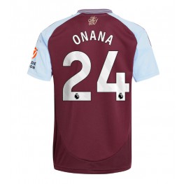 Aston Villa Amadou Onana #24 Thuis tenue 2024-25 Korte Mouw