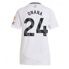 Aston Villa Amadou Onana #24 Uit tenue Dames 2024-25 Korte Mouw