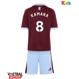 Aston Villa Boubacar Kamara #8 Thuis tenue Kids 2026-27 Korte Mouw (+ Korte broeken)