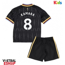 Aston Villa Boubacar Kamara #8 Uit tenue Kids 2026-27 Korte Mouw (+ Korte broeken)