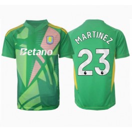 Aston Villa Emiliano Martinez #23 Keeper Thuis tenue 2024-25 Korte Mouw