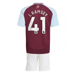 Aston Villa Jacob Ramsey #41 Thuis tenue Kids 2024-25 Korte Mouw (+ Korte broeken)