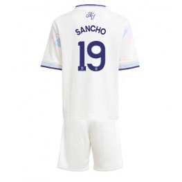 Aston Villa Jadon Sancho #19 Derde tenue Kids 2025-26 Korte Mouw (+ Korte broeken)
