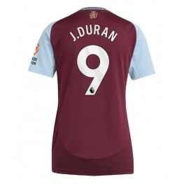 Aston Villa Jhon Duran #9 Thuis tenue Dames 2024-25 Korte Mouw