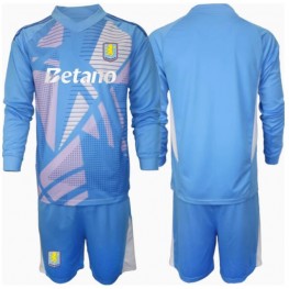 Aston Villa Keeper Derde tenue Kids 2024-25 Lange Mouw (+ Korte broeken)