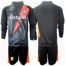 Aston Villa Keeper Uit tenue Kids 2024-25 Lange Mouw (+ Korte broeken)