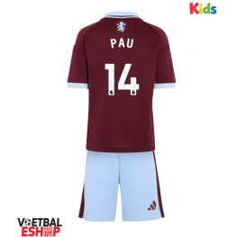 Aston Villa Pau Torres #14 Thuis tenue Kids 2026-27 Korte Mouw (+ Korte broeken)