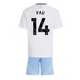 Aston Villa Pau Torres #14 Uit tenue Kids 2024-25 Korte Mouw (+ Korte broeken)