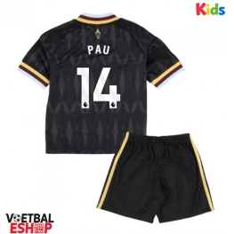 Aston Villa Pau Torres #14 Uit tenue Kids 2026-27 Korte Mouw (+ Korte broeken)