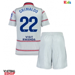 Atletico Madrid Alejandro Grimaldo #22 Derde tenue Kids 2026-27 Korte Mouw (+ Korte broeken)